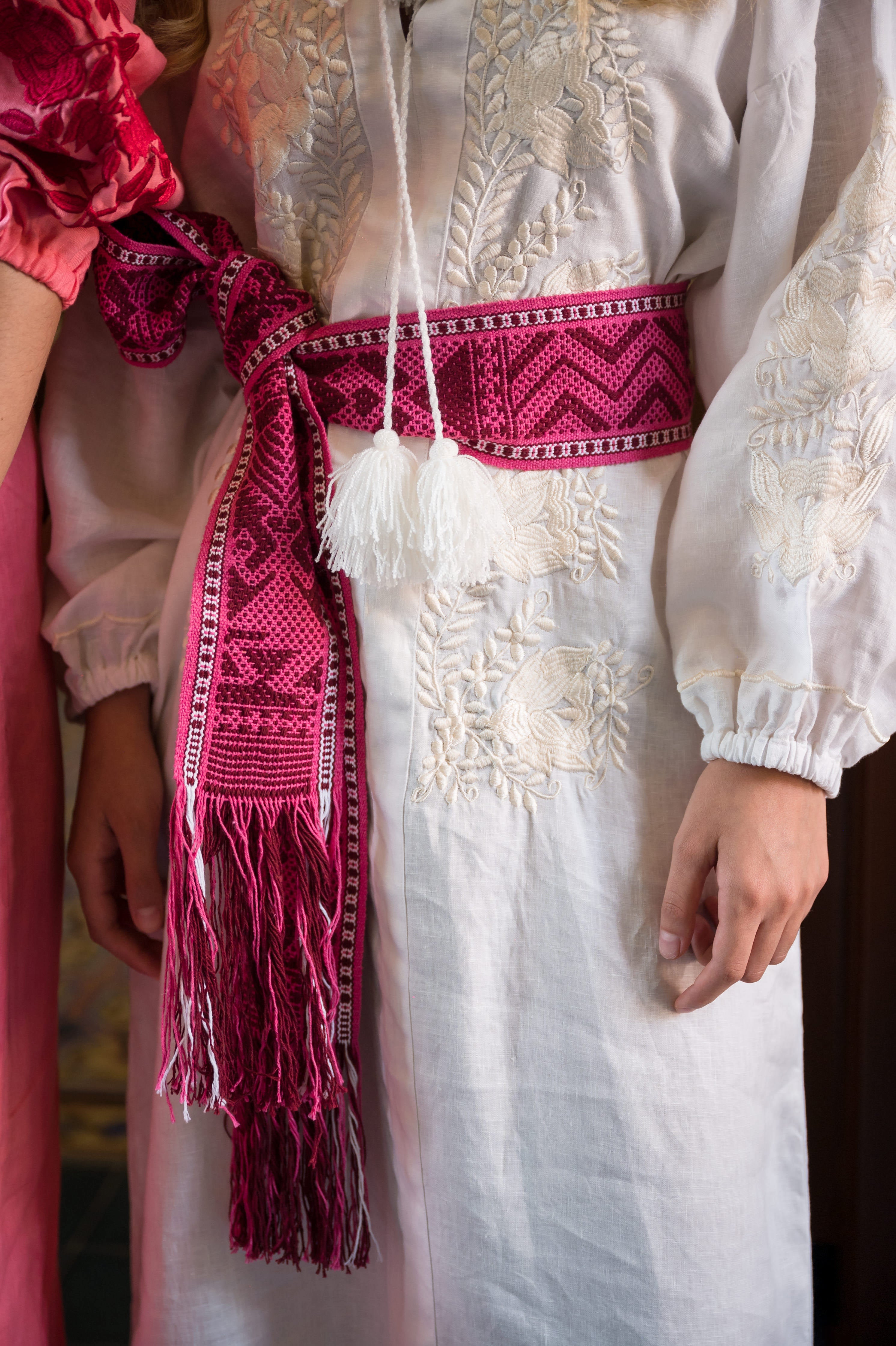 Túnica de lino hueso