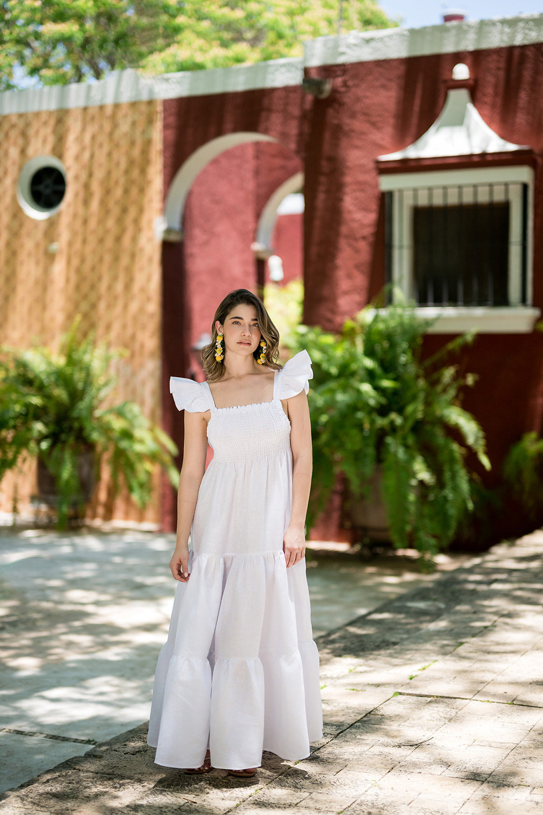 Vestido espalda Mariposa  blanco