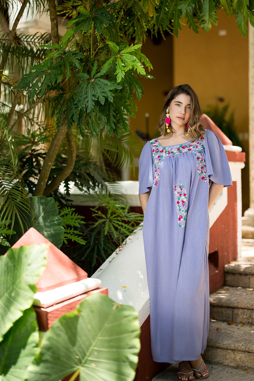 Vestido colibri San Antonino lavanda