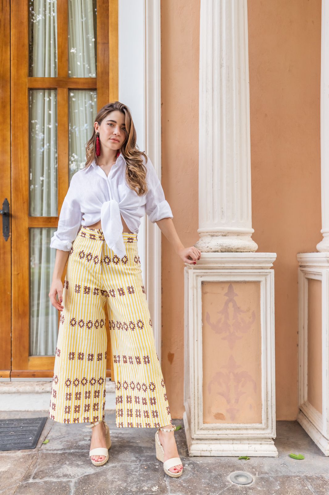 Pantalón de telar amarillo