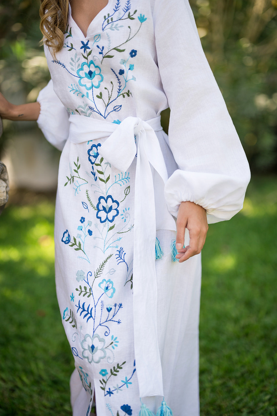 Túnica Kimono bordado a mano