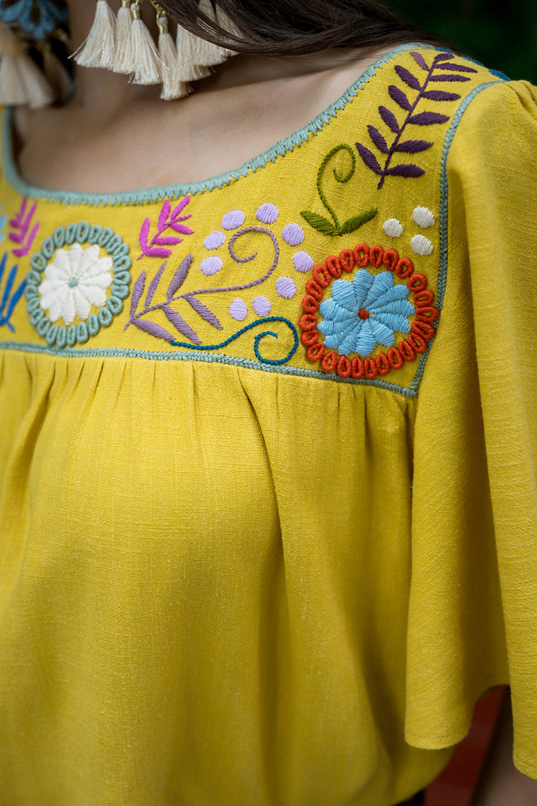Blusa Colibri mostaza