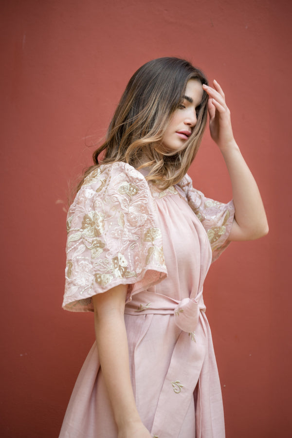 Vestido malva Carmen