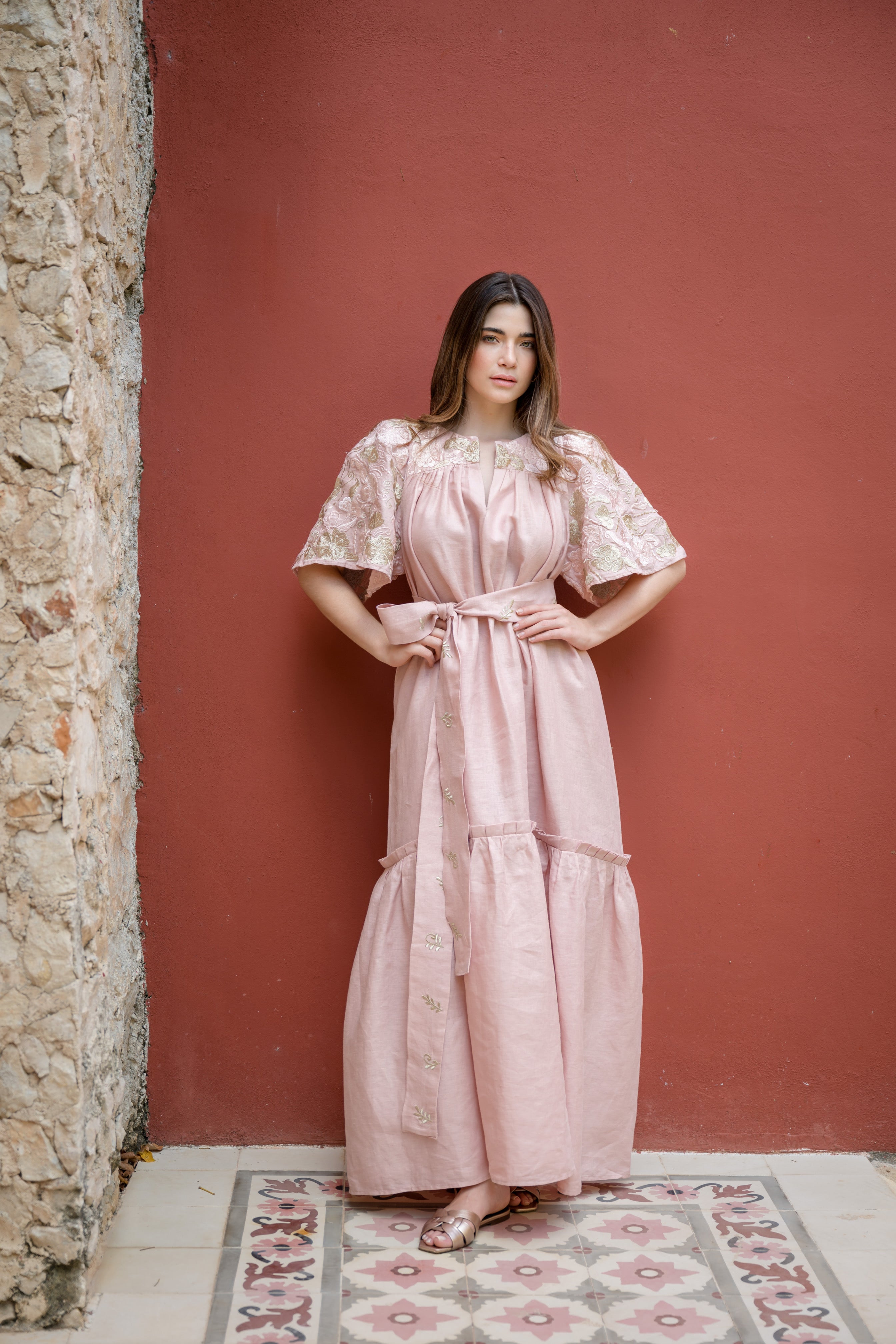Vestido malva Carmen